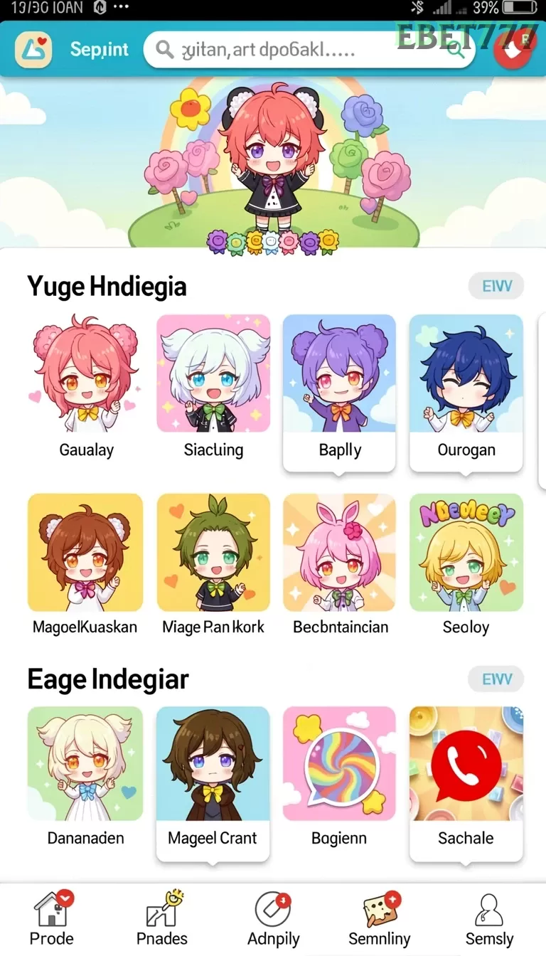Galeri pratinjau visual ebet777 build APK resmi terbaru