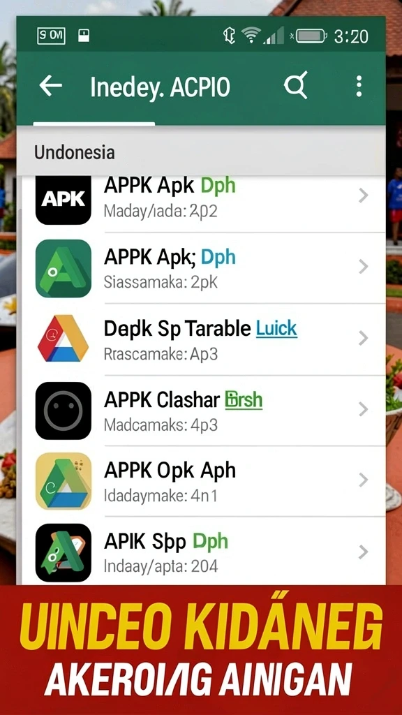 Cuplikan layar menu unduhan ebet777 untuk perangkat Android